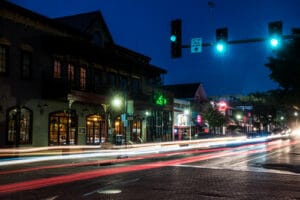 Dickson Street in Fayetteville ar