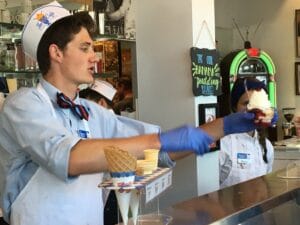 ice cream from spark cafe wmt museum