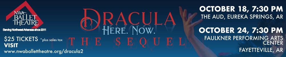 nwa ballet banner for Dracula 2025