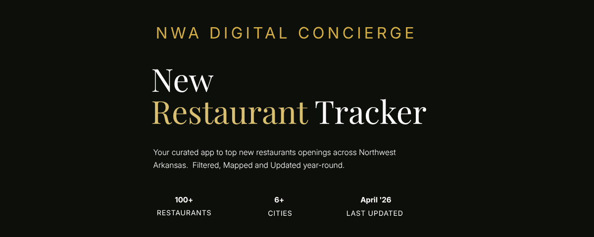 nwa digital concierge - New Restaurant Tracker -nwa travelguide