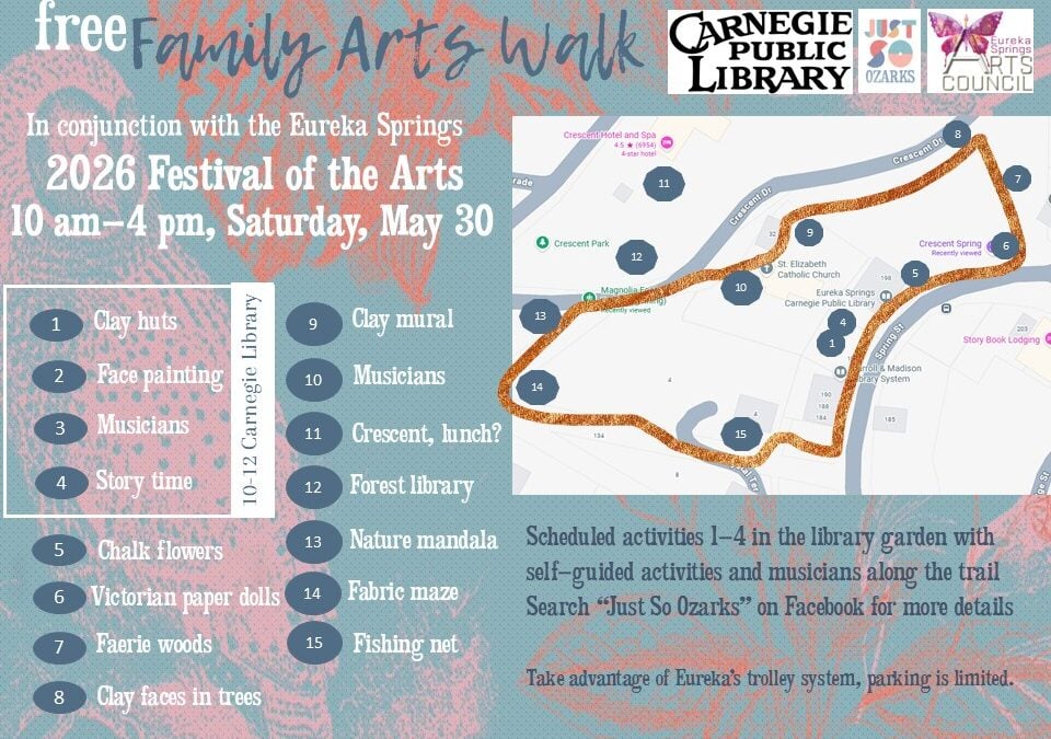 Just So Ozarks free family arts walk