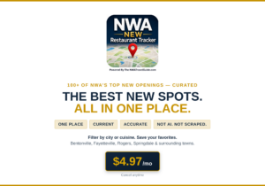 new restaurant northwest arkansas app -